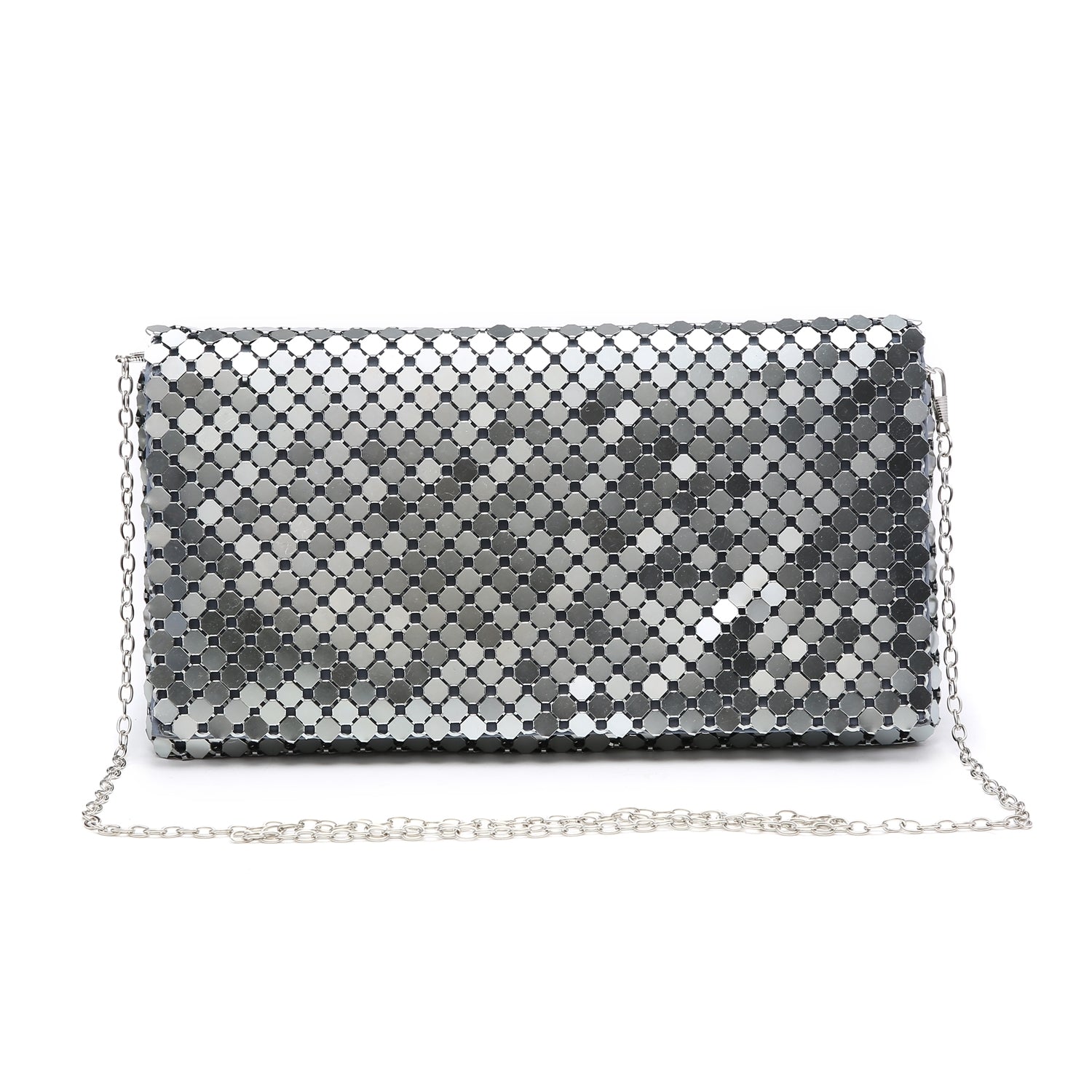 Melanie Metallic Detail Clutch Bag - LB Boutique