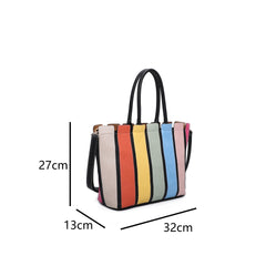 Matilda Multi Coloured Stripe Shoulder Bag