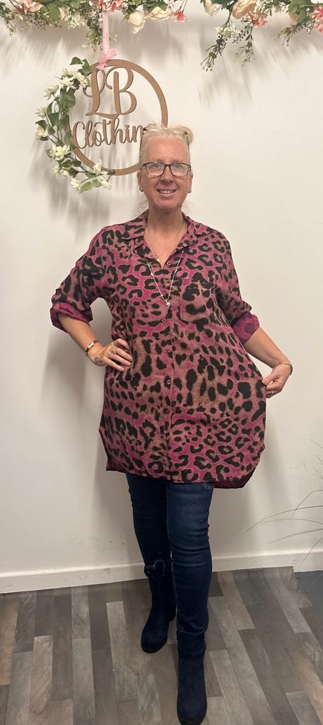 Lorraine Leopard Print Shirt - LB Boutique