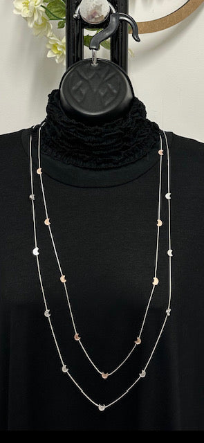 Kaia Moon Double Layer Necklace - LB Boutique