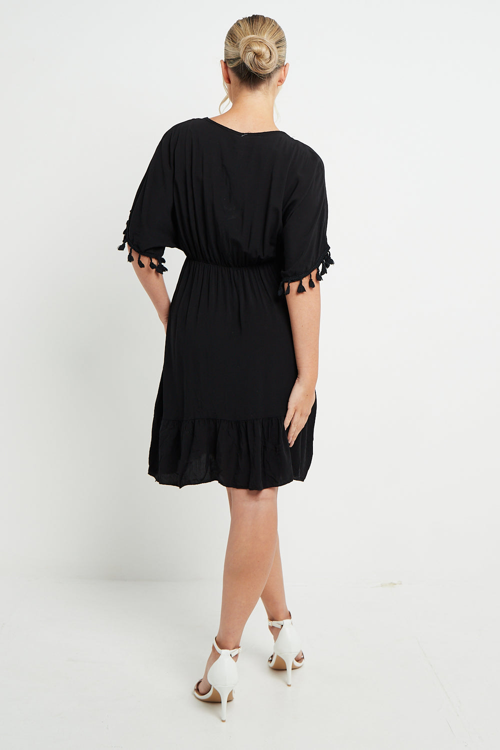 Katrina Tassel Detail Midi Dress - LB Boutique