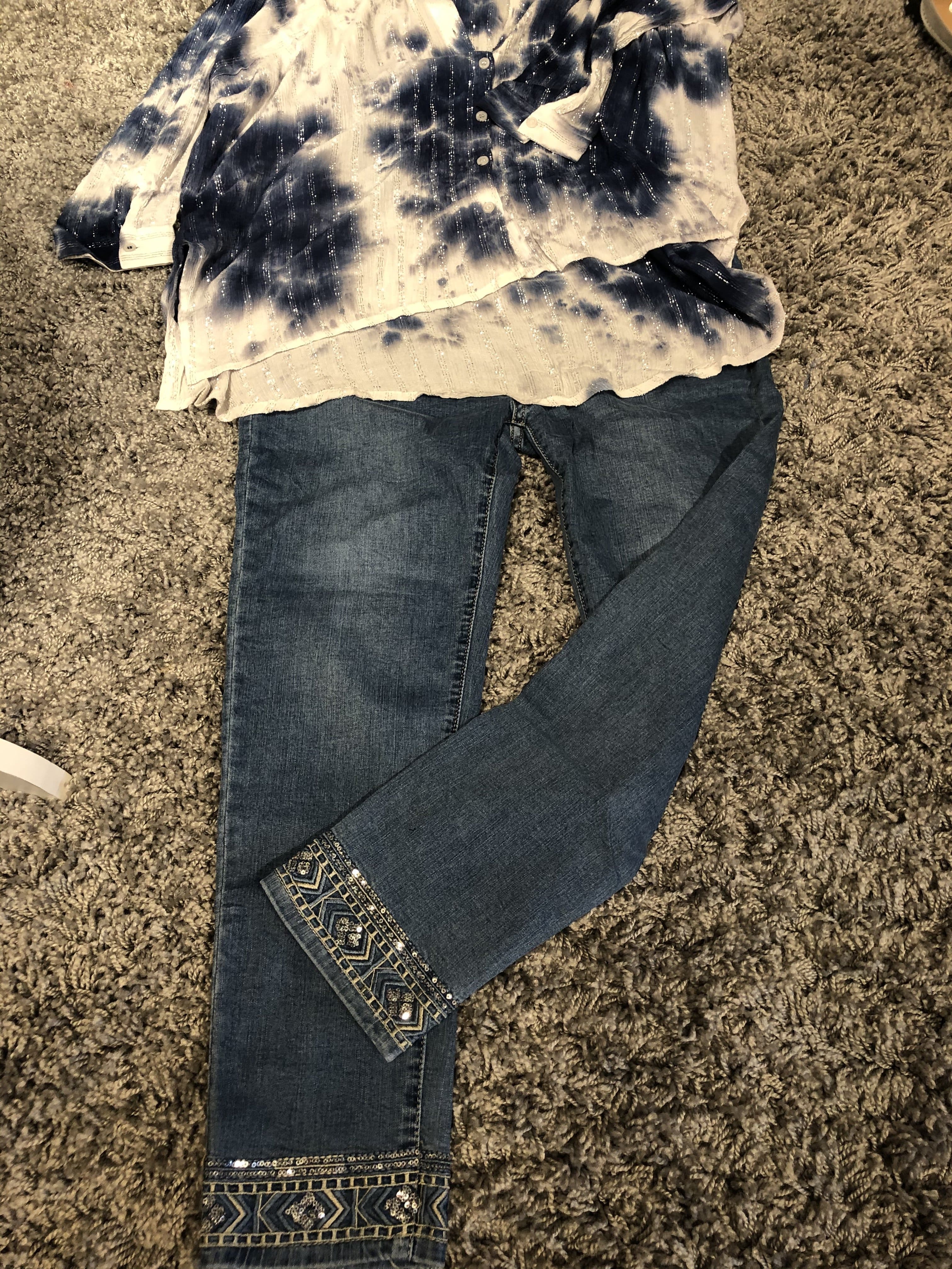 Janice Sequin Embellished Skinny High Waist Jeans - LB Boutique