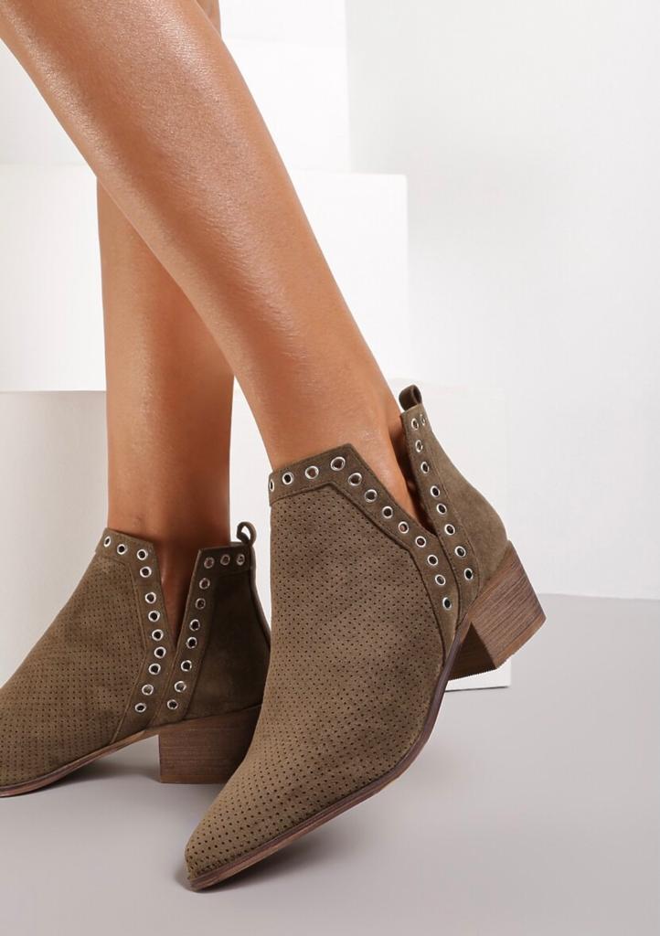 Kirsty Pull On Block Heel Ankle Boots - LB Boutique