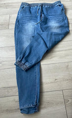 Ruby Comfort Pull on Jean Joggers - LB Boutique