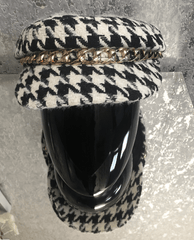 Kellie Chain Detail Baker Boy Hat - LB Boutique