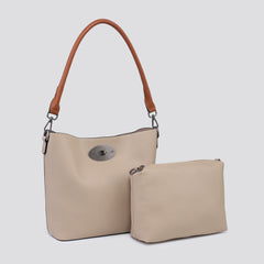 Joyce 2 in 1 Twist Clasp Handbag - LB Boutique