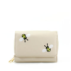 Danielle Embroidered Bees Purse - LB Boutique