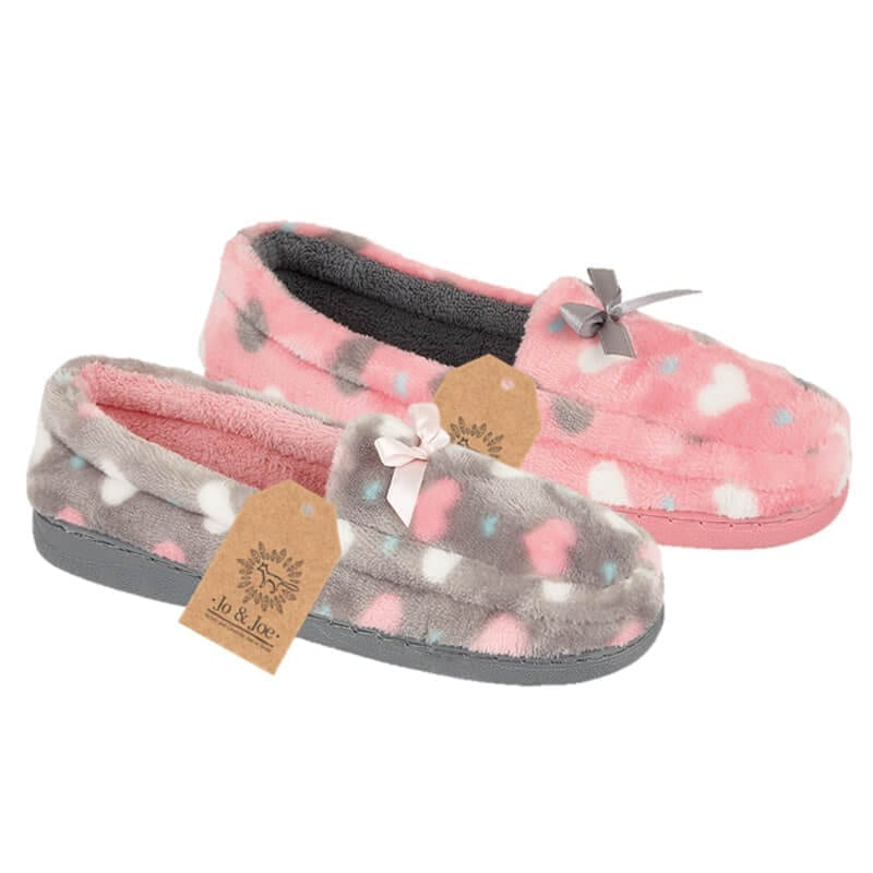 Harmony Heart Detail Slippers - LB Boutique
