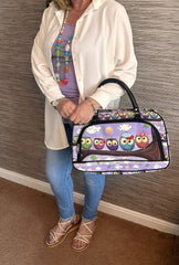 Claudette Owl Print Shoulder Bag - LB Boutique