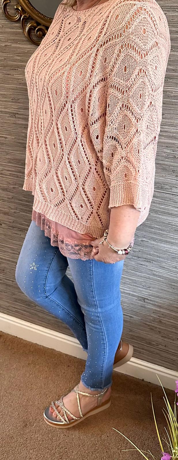 Katy Crochet Detail Top - LB Boutique