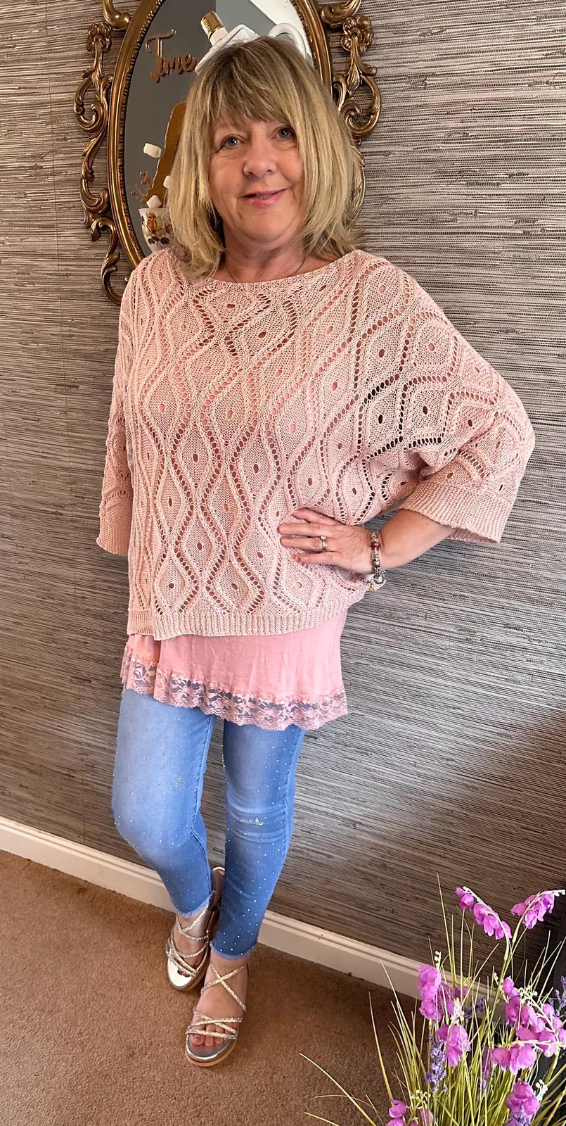Katy Crochet Detail Top - LB Boutique