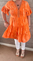 Trish Tie Dye Smock Tunic Dress