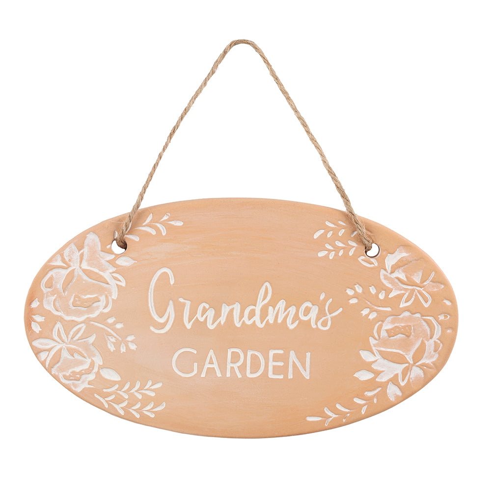 Grandma's Garden Terracotta Plaque - LB Clothing