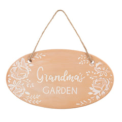 Grandma's Garden Terracotta Plaque - LB Clothing