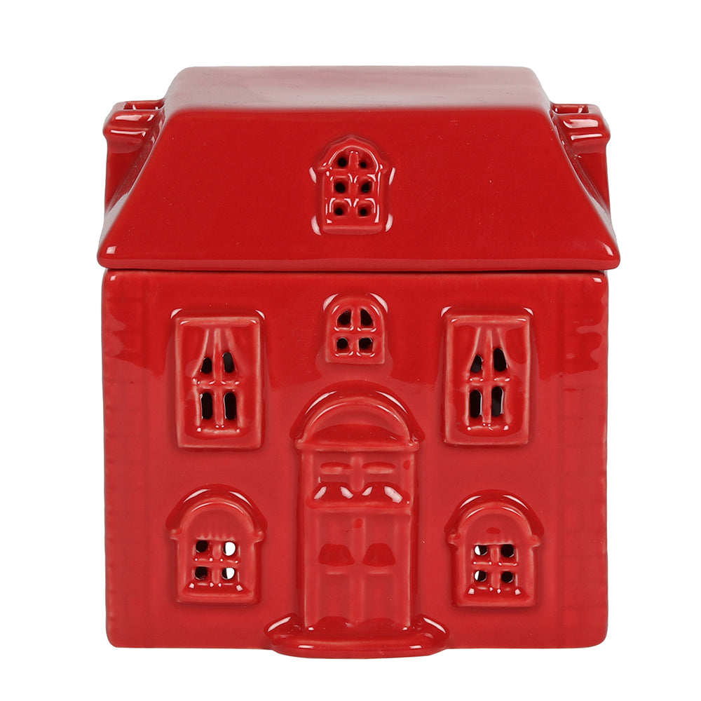 Red Ceramic House Oil Burner - LB Clothing