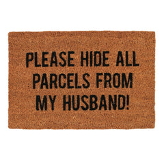 Hide All Parcels Natural Doormat - LB Clothing