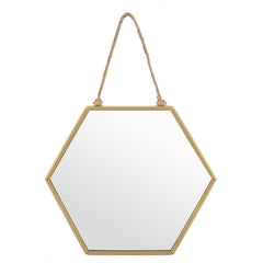 Small Gold Geometric Mirror - LB Clothing