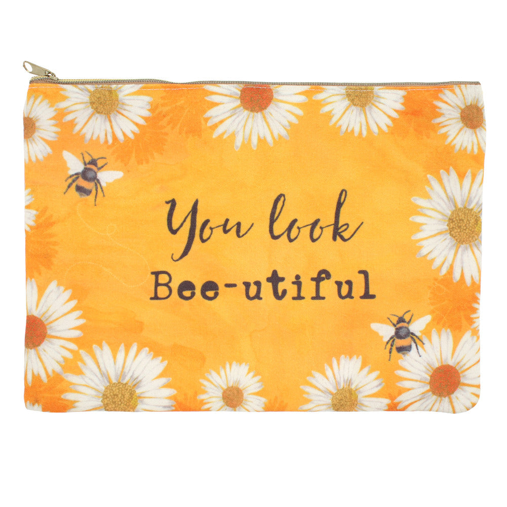 You Look Bee-utiful Makeup Pouch - LB Clothing