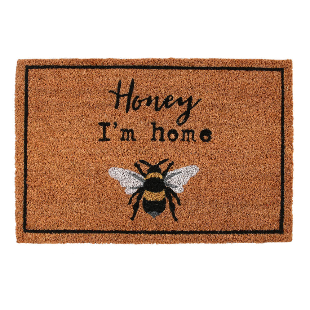 Honey I'm Home Natural Doormat - LB Clothing