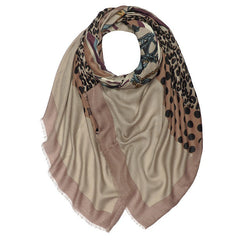 Cara Chains, Dots and Leopard Lightweight Scarf - LB Boutique