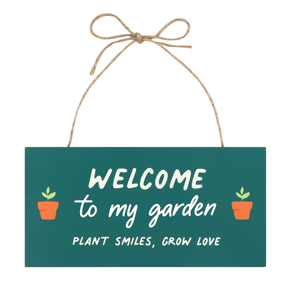 In the Garden Welcome Hanging Sign - LB Clothing