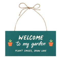 In the Garden Welcome Hanging Sign - LB Clothing