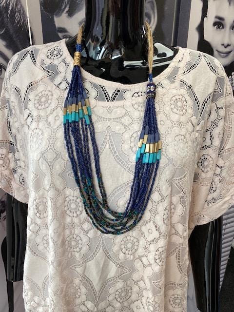 Briar Beaded Aztec Detail Necklace - LB Clothing