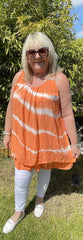 Cheryl Tie Dye Crochet Back Dress - LB Boutique