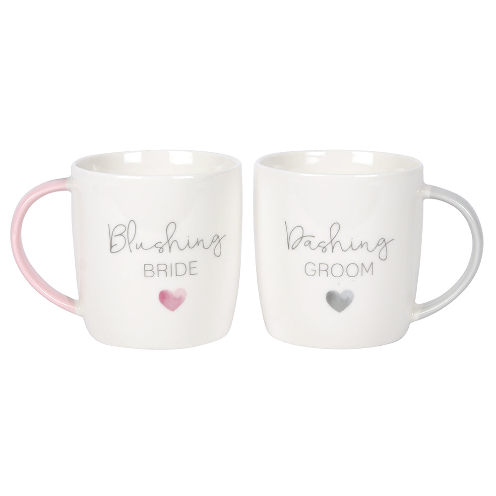 Blushing Bride Dashing Groom Ceramic Mug Set - LB Clothing