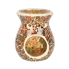 Small Brown Crackle Oil Burner - LB Clothing