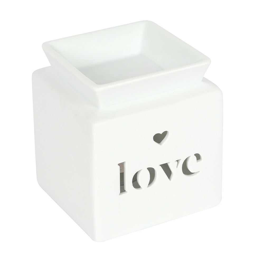 White Love Cut Out Oil Burner - LB Clothing