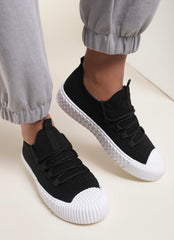 Darcy Lace Up Sock Trainers - Lulu Bella Boutique