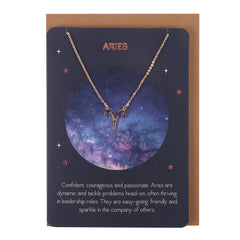 Aries Zodiac Necklace Card - LB Clothing