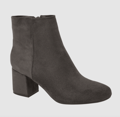 Nancy Suede Effect Ankle Boots - LB Clothing