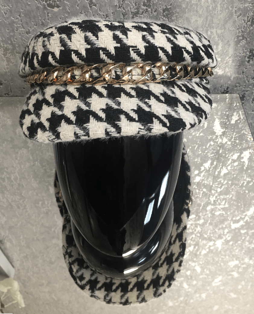 Kellie Chain Detail Baker Boy Hat - LB Clothing