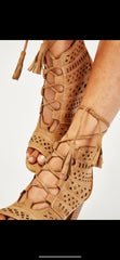 Lorena Lace Up Sandals - LB Clothing