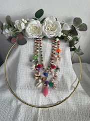 Beverley Shell And Bead Detail Boho Necklace